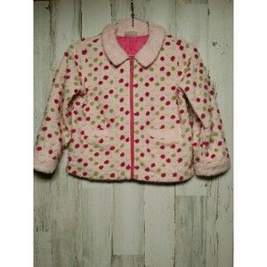Hannah Anderson 120 (6-7 Years) Pink Polka Dot Soft Jacket